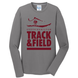 SH Track Field Unisex Long Sleeve Essential Blended Performance Tee-Medium Grey