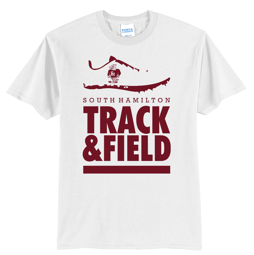 SH Track Field Unisex Short Sleeve Tee-White