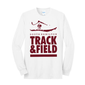 SH Track Field Unisex Cotton Long Sleeve Tee-White