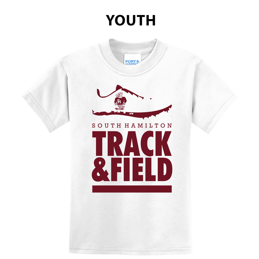 SH Track Field Youth Short Sleeve Tee-White