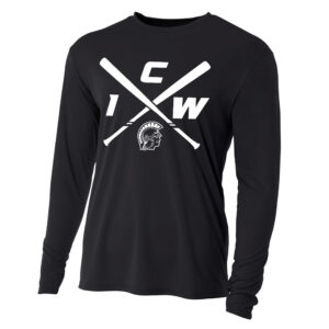 West Baseball PG Adult Cooling Performance long sleeve Crew Tee-Black