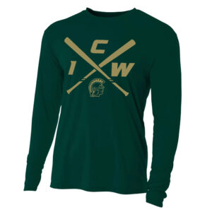 West Baseball PG Adult Cooling Performance long sleeve Crew Tee-Forest