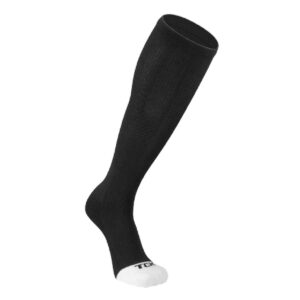 West Baseball PG TCK ProSport over the calf sock w/white toe-Black