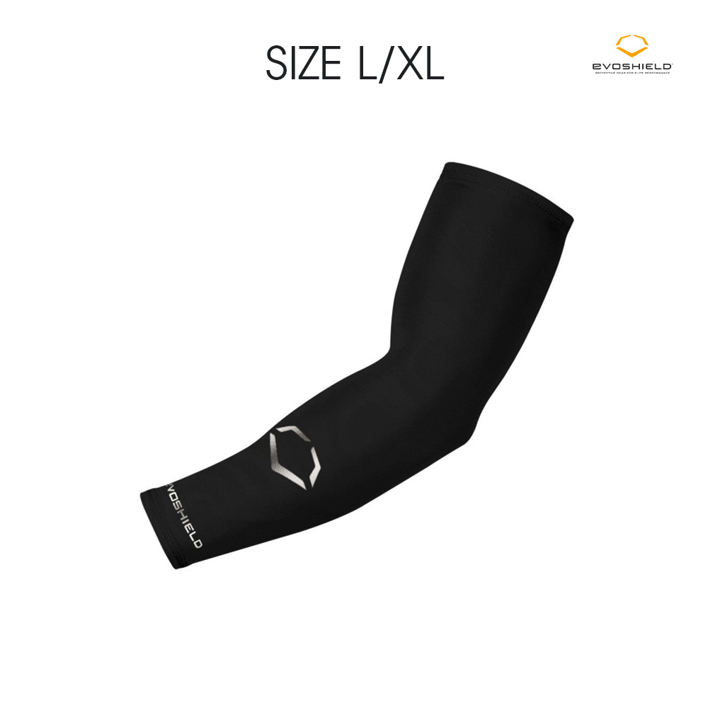 West Baseball PG Evoshield Solid Compression Arm Sleeve - Black