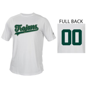 West Baseball PG Rawlings Crew Neck Tech Tee-White