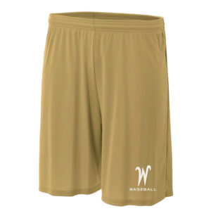 West Baseball PG Adult 7” inseam Cooling Micro Poly Performance Short (no pocket)-Vegas