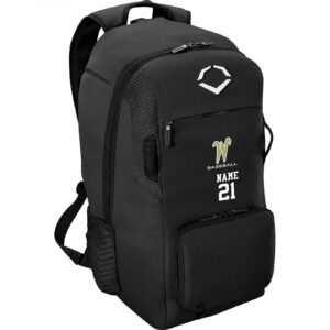 West Baseball PG Evoshield STANDOUT Backpack – baseball bag-Black