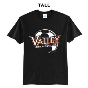WDM Girls Soccer Tall Short Sleeve Tee-Black