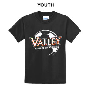 WDM Girls Soccer Youth Short Sleeve Tee-Black