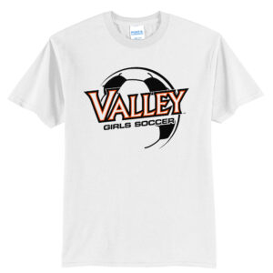 WDM Girls Soccer Unisex Short Sleeve Tee-White