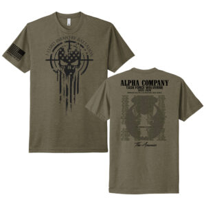 Alpha Company Avauncez Next Level Adult Ultra Premium CVC (60/40) Tee-Military Green