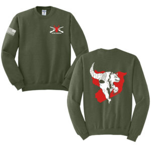 Alpha Company Avauncez Unisex Fleece Crewneck Sweatshirt-Military Green Heather