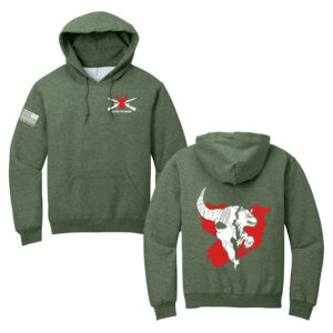 Alpha Company Avauncez Unisex Fleece Hooded Sweatshirt-Military Green Heather