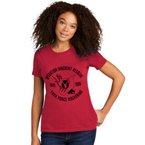 Alpha Company Avauncez Next Level Women’s Cotton Tee-Red