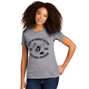 Alpha Company Avauncez Next Level Women’s Cotton Tee-Heather Grey