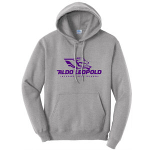 Aldo Leopold Unisex Fleece Hooded Sweatshirt-Athletic heather