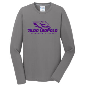 Aldo Leopold Men Long Sleeve Essential Blended Performance Tee-Medium grey