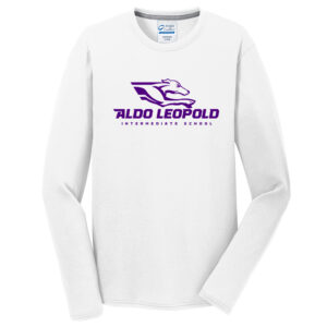 Aldo Leopold Men Long Sleeve Essential Blended Performance Tee-White