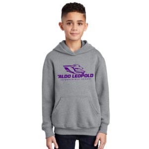 Aldo Leopold Youth Fleece Hooded Sweatshirt-Athletic Heather