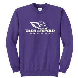 Aldo Leopold Unisex Fleece Crewneck Sweatshirt-Purple