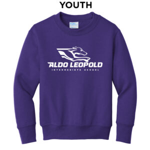 Aldo Leopold Youth Crewneck Sweatshirt-Purple