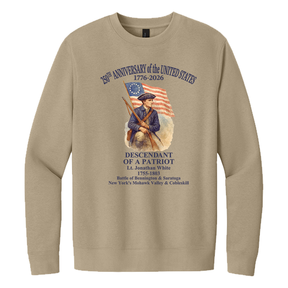 250th Anniversary District V.I.T. Fleece Crewneck sweatshirt Unisex-Desert Tan
