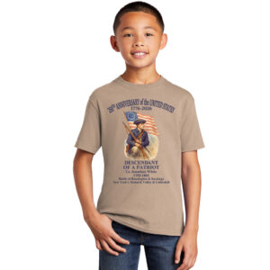250th Anniversary YOUTH Core Cotton Tee-Sand