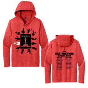 Boone 12 Angry Men District Made Mens Perfect Tri Long Sleeve Hoodie-Red Frost