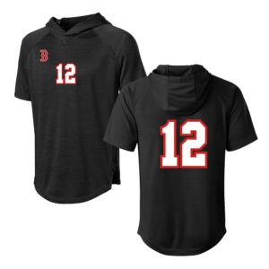 Boone Baseball PG Evoshield Adult Lightweight Short Sleeve Baseball Training hoodie 2.0- BLACK