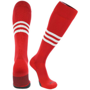 Boone Baseball PG DugOut Series Pattern B-DNOB1 3 stripe baseball SOCK-Scarlet/White
