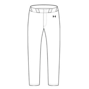Boone Baseball PG Under Armour solid ICON 2.0 Taper baseball pant-White/Black