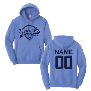 Bambinos BB Unisex Basic Hooded Sweatshirt – Carolina Blue