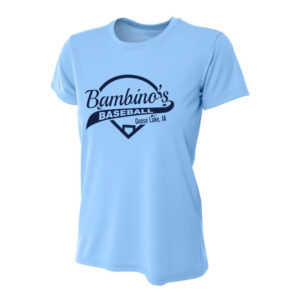 Bambinos BB Women’s Cooling Performance Crew-Light blue