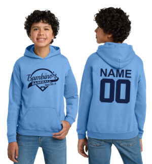 Bambinos BB Youth Basic Hooded Sweatshirt-Carolina Blue