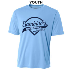 Bambinos BB Youth Cooling Performance Tshirt-Light Blue