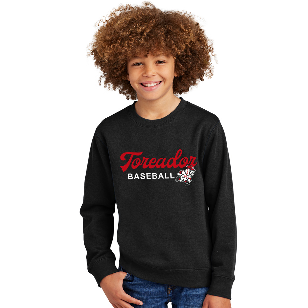 Boone Baseball District YOUTH V.I.T. Fleece Crew-Black