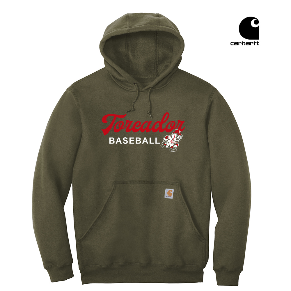 Boone Baseball Carhartt Men Midweight Hooded Sweatshirt-Moss