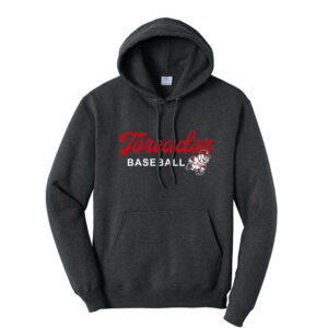 Boone Baseball Unisex Fleece Hooded Sweatshirt-Black Heather