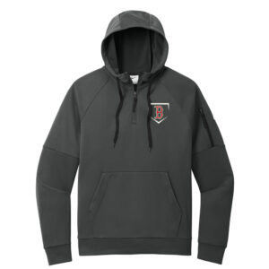 Boone Baseball Nike Therma-FIT Pocket 1/4-Zip Fleece Hoodie Men-Anthracite