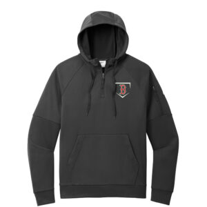 Boone Baseball Nike Therma-FIT Pocket 1/4-Zip Fleece Hoodie Men-Black
