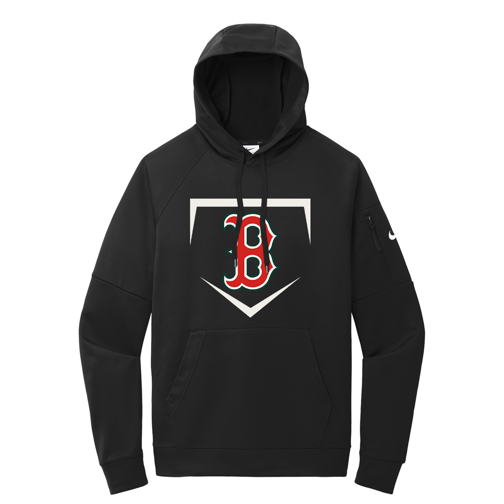 Boone Baseball Nike Therma-FIT Pocket Pullover Fleece Hoodie-Black