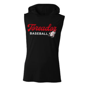 Boone Baseball Adult Cooling Performance skeevekess hooded tee-Black