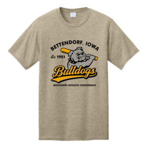 Bett Bulldog BB Unisex CVC Tee-Desert Tan Heather