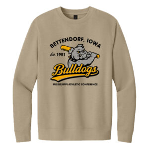 Bett Bulldog BB District V.I.T. Fleece Crewneck sweatshirt Unisex-Desert Tan