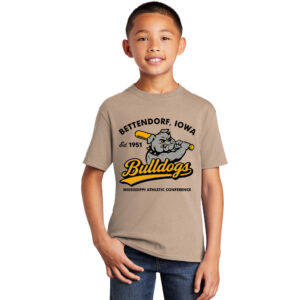 Bett Bulldog BB YOUTH Core Cotton Tee-Sand