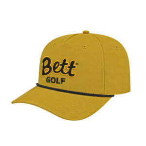 Bett Golf Cap ICON performance rope golf cap-Dijon Black