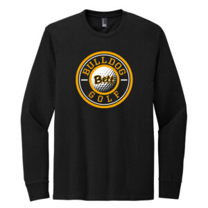 Bett Golf District Perfect Blend CVC Long Sleeve Tee Unisex-Black