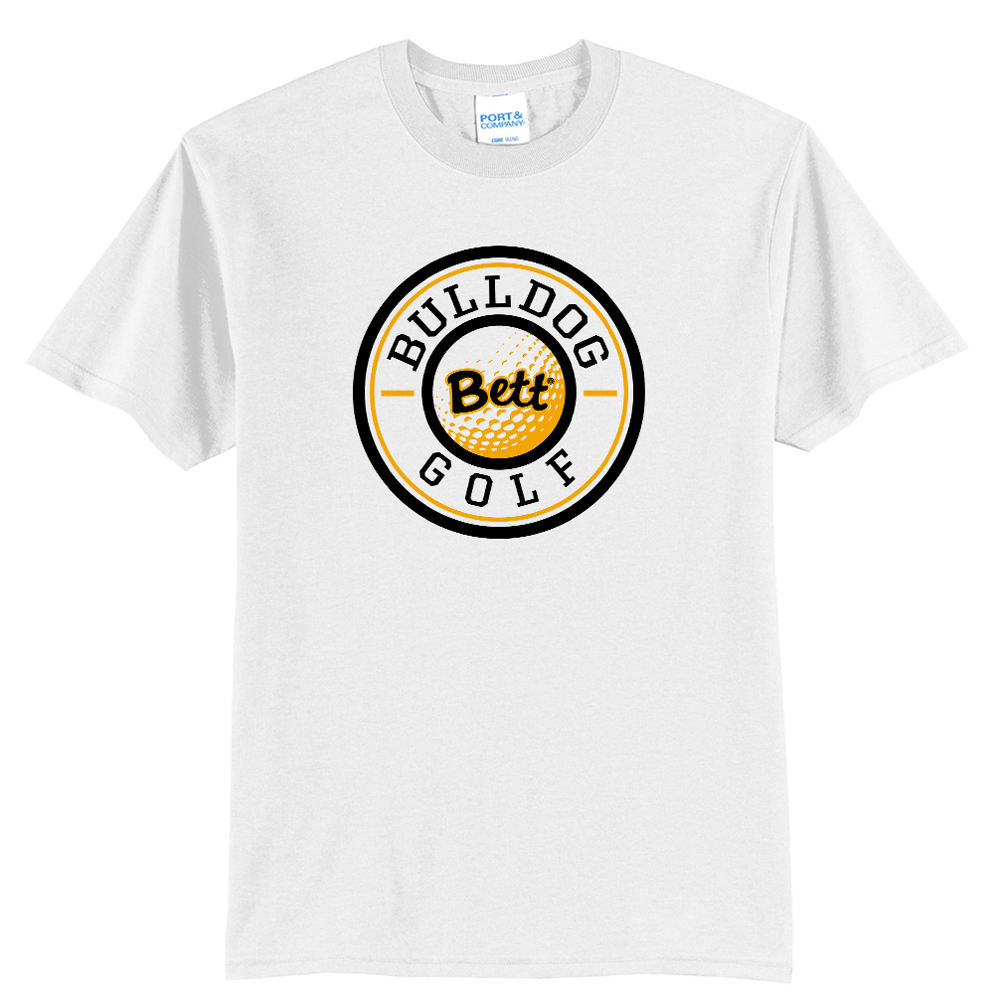 Bett Golf Unisex Short Sleeve Tee-White