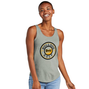 Bett Golf District Women’s Perfect Tri Relaxed Tank-Heathered Grey
