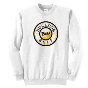 Bett Golf Unisex Fleece Crewneck Sweatshirt-White